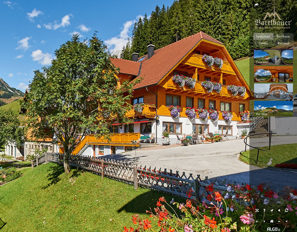 Speisesaal der Pension Bartlbauer in Ramsau am Dachstein